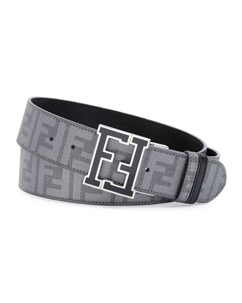 grey fendi belt|fendi men's reversible belt.